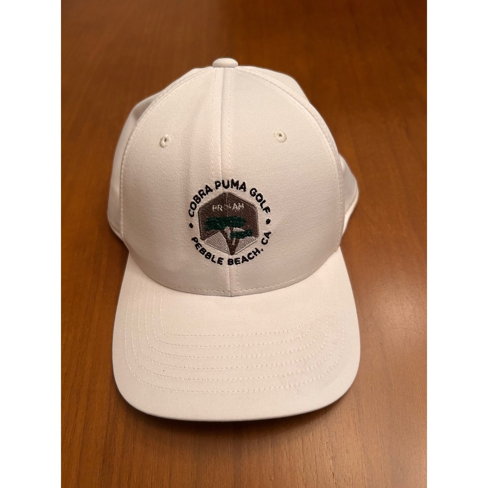 Puma Golf Pebble Beach Pro-Am Snapback Hat White 110 Flexfit Mens Cap